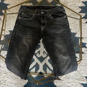 True Religion Dark Grey Straight 'Ricky' Jeans
